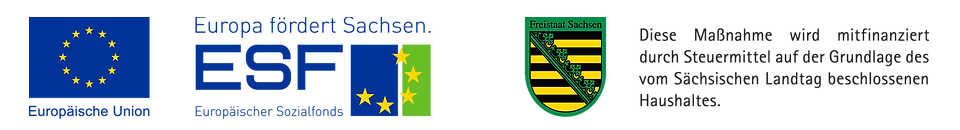 Europäische Union, Europäischer Sozialfonds und Freistaat Sachsen
